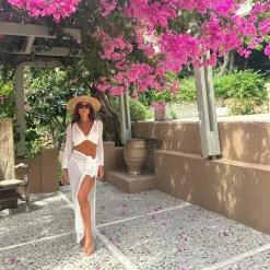 Bonita's Classic Wide Brim Palm Panama Hat