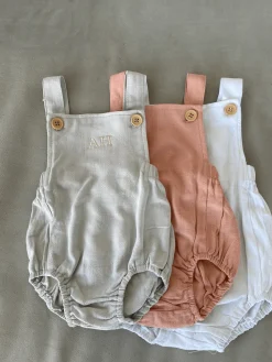 Bonita's Personalised Classic Baby Romper - Grey