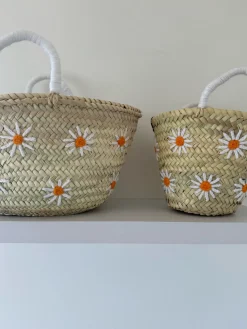 Medium Daisy Palm Basket