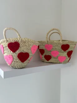 Mini Heart Palm Basket