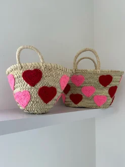 Mini Heart Palm Basket