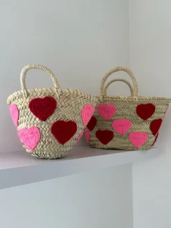 Mini Heart Palm Basket