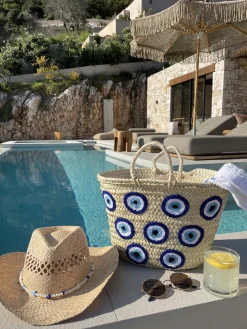 The Adult Cowboy Hat - Lucky Evil Eye Bead Band