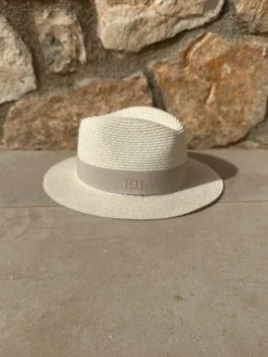 The Classic Fedora - Cream with Taupe Band