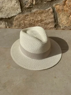 The Classic Fedora - Cream with Taupe Band