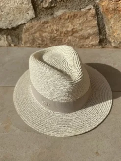 The Classic Fedora - Cream with Taupe Band
