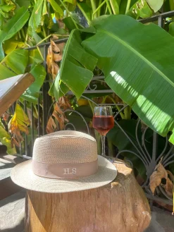 The Classic Fedora - Natural with Camel Band