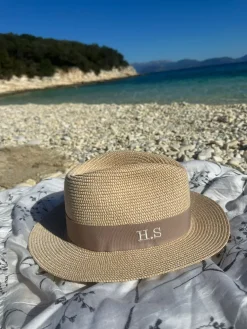 The Classic Fedora - Natural with Camel Band