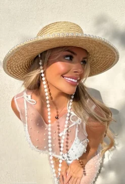 The Luxury Pearl Bride Boater