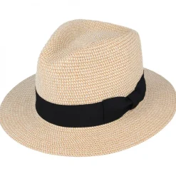 The Men's Classic Summer Fedora - Natural with black band